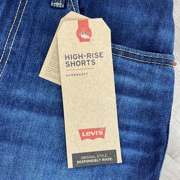 🔆 Levi’s 🔆 HIGH RISE
SLIM THROUGH HIP Jean shorts - Picture 6 of 9